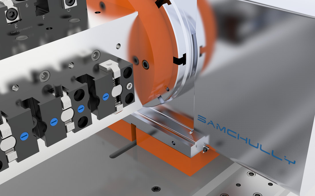 4th axis tombstone fixture for Samchully rotary table